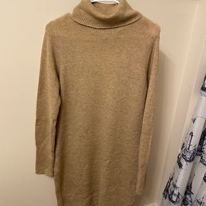 Rachel Zoe sweater dress size M tan color